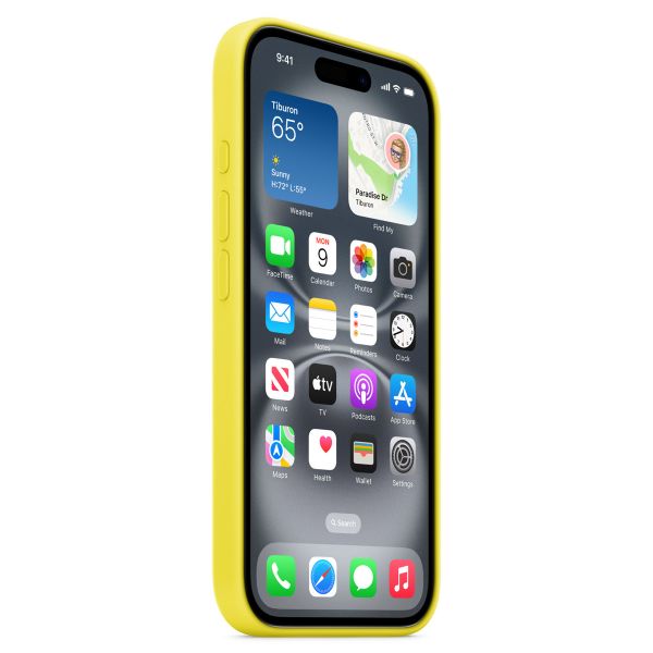 Apple Silicone Backcover MagSafe Apple iPhone 16 - Star Fruit