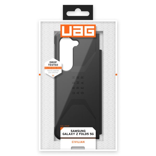 UAG Civilian Backcover Samsung Galaxy Z Fold 5 - Zwart