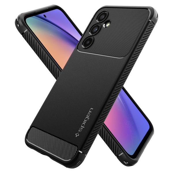 Spigen Rugged Armor Backcover Samsung Galaxy A54 (5G) - Zwart