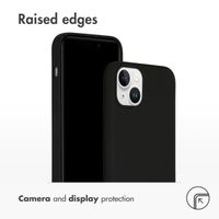 Accezz Liquid Silicone Backcover Apple iPhone 15 Plus - Zwart