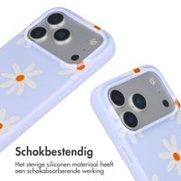 imoshion Siliconen design hoesje met koord Apple iPhone 17 Pro Max - Lila Flower Distance