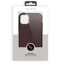 Selencia Gaia Slang Backcover iPhone Xr - Donkerrood