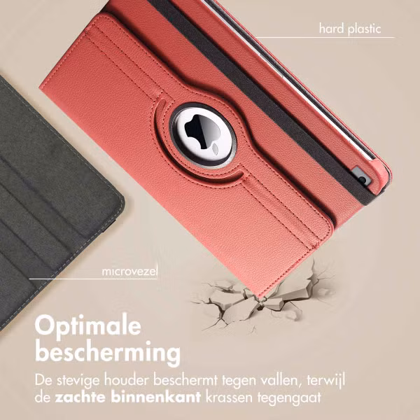 imoshion 360° draaibare Bookcase Apple iPad 6 (2018) 9.7 inch / iPad 5 (2017) 9.7 inch - Donkerrood