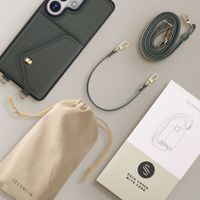 Selencia Sera Phone Case with Cord and Envelope Card Holder Samsung Galaxy S26 Ultra - Sage Green