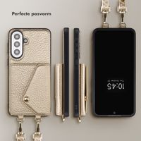 Selencia Sera Telefoonhoes met Koord en Envelop Pashouder Samsung Galaxy A57 (5G) - Champagne