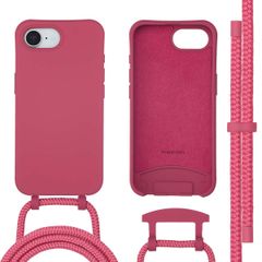 imoshion Color Backcover met afneembaar koord MagSafe Apple iPhone 16e - Red Raspberry