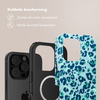 Selencia Vivid Tough Backcover met MagSafe Apple iPhone 16 Pro Max - Wild Spots Light Blue