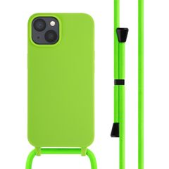 imoshion Siliconen hoesje met koord Apple iPhone 14 - Fluor Groen