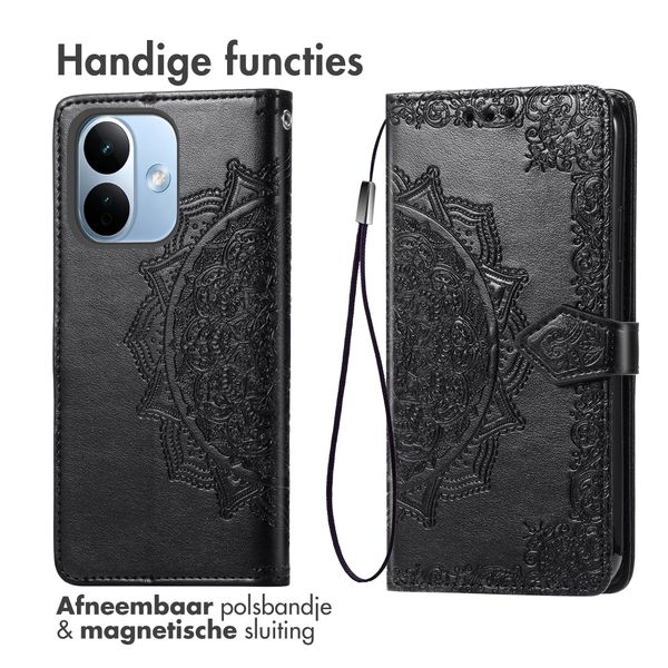 imoshion Mandala Bookcase Xiaomi Redmi Note 17 Pro Max - Zwart