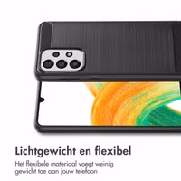 imoshion Brushed Backcover Samsung Galaxy A33 - Zwart