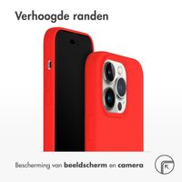 Accezz Liquid Silicone Backcover met MagSafe Apple iPhone 14 Pro - Rood