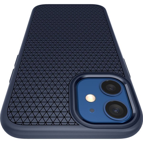 Spigen Liquid Air Backcover iPhone 12 Mini - Donkerblauw