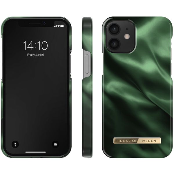 iDeal of Sweden Fashion Backcover iPhone 12 Mini - Emerald Satin