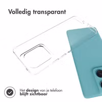 Accezz Clear Backcover Motorola Edge 60 Fusion - Transparant