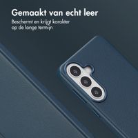 Accezz MagSafe Leather Backcover Samsung Galaxy S26 Plus - Nightfall Blue