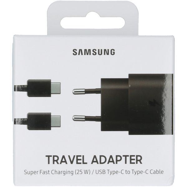 Samsung Travel Adapter + USB-C naar USB-C kabel - Zwart