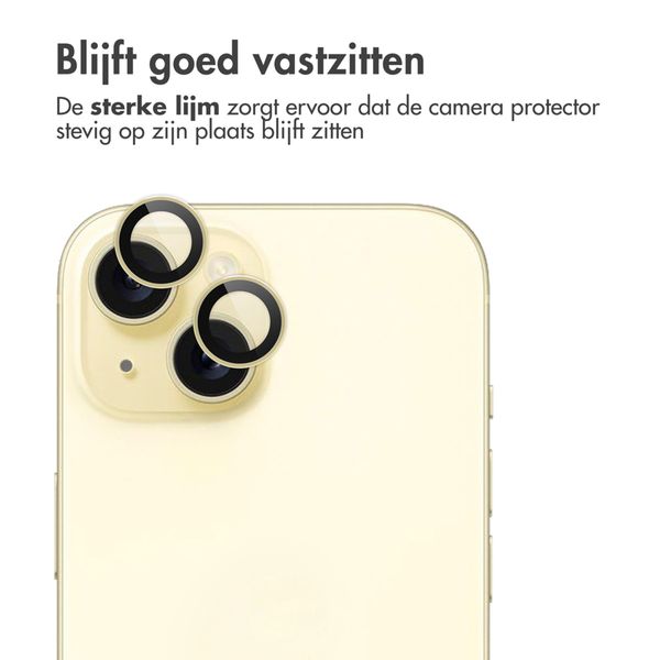 imoshion 2 Pack Camera lens protector Apple iPhone 15 / 15 Plus - Yellow
