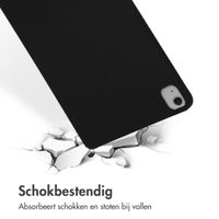 Accezz Liquid Silicone Backcover met penhouder Apple iPad Air 13 inch (2025) M3 / (2024) M2 - Zwart