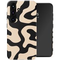Selencia Vivid Backcover met MagSafe Samsung Galaxy S25 - Art Wave Black