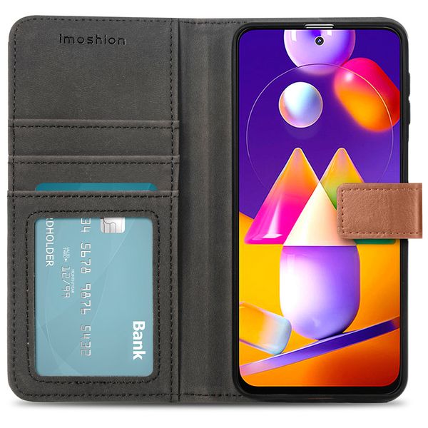 imoshion Luxe Bookcase Samsung Galaxy M31s - Bruin