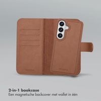 Selencia Olyn Uitneembare Bookcase met MagSafe Samsung Galaxy S26 - Bruin