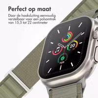 imoshion Nylon Alpine bandje Apple Watch Series 1 t/m 9 / SE (38/40/41 mm) | Series 10 / 11 (42 mm) - Olive Green