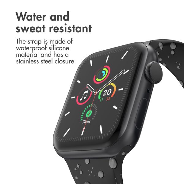 imoshion Silicone⁺ Strap Apple Watch | 44/45/46/49 mm - Size M/L - Black