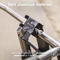 imoshion Telefoonhouder fiets - Verstelbaar - Universeel - Aluminium - Zwart