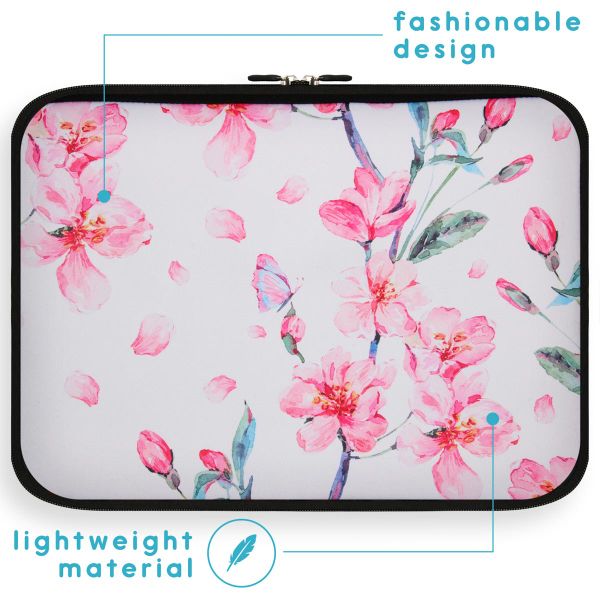 imoshion Universele Design Sleeve 13 inch - Blossom Watercolor White