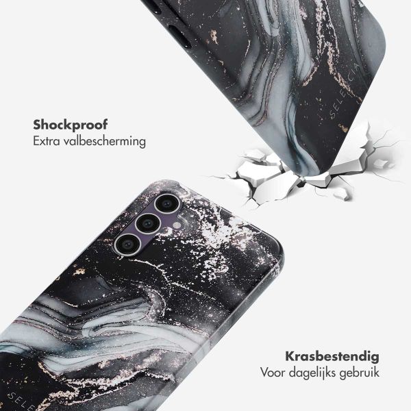 Selencia Vivid Backcover Samsung Galaxy S23 FE - Chic Marble Black