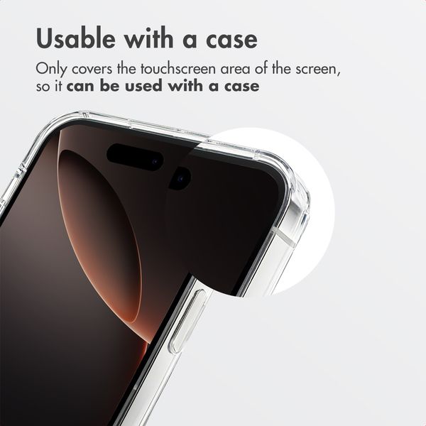 Accezz Privacy Tempered Glass Screen Protector + Applicator Apple iPhone 16 Pro Max
