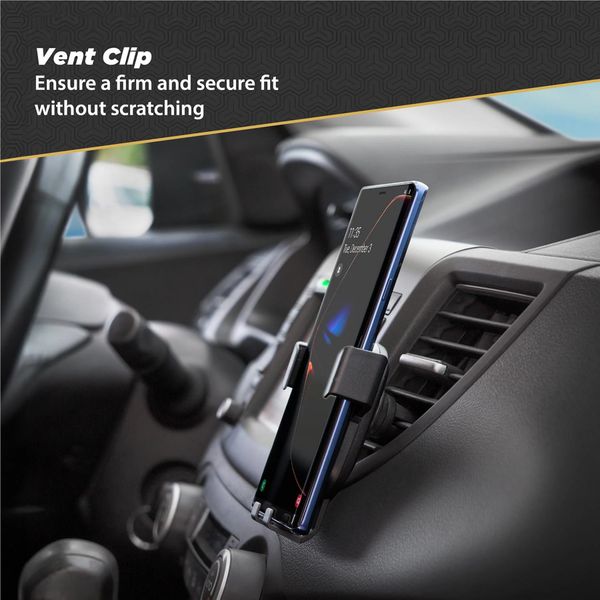 Scosche GravityDrop 3-in-1 Telefoonhouder Auto - Universeel - Dashboard / Voorruit / Ventilatierooster - Zwart