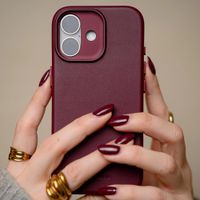 Decoded Leather Backcover MagSafe Apple iPhone 17 - Burgundy