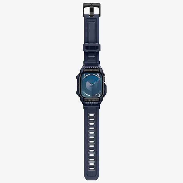 Spigen Rugged Armor™ Pro Case Apple Watch 10 - 42 mm - Navy Blue