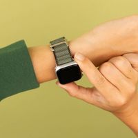 imoshion Nylon Alpine bandje Apple Watch Series 1 t/m 9 / SE (38/40/41 mm) | Series 10 / 11 (42 mm) - Groen
