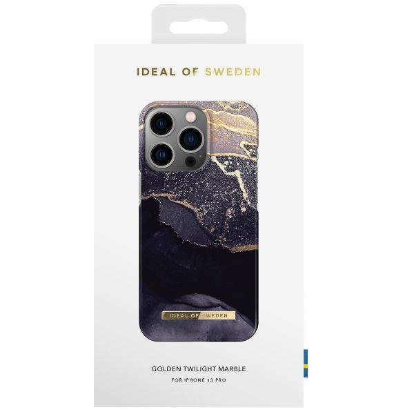 iDeal of Sweden Fashion Backcover iPhone 13 Pro - Golden Twilight Marble