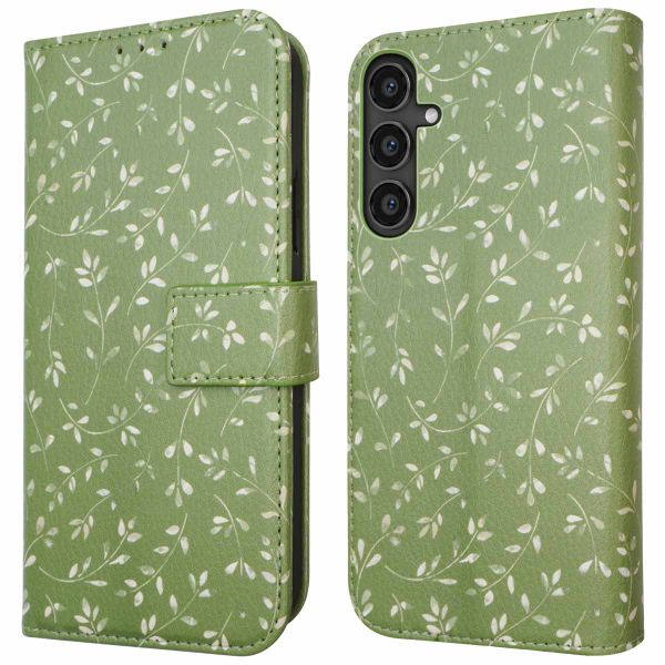 imoshion Design Bookcase Samsung Galaxy S23 FE - Green Flowers