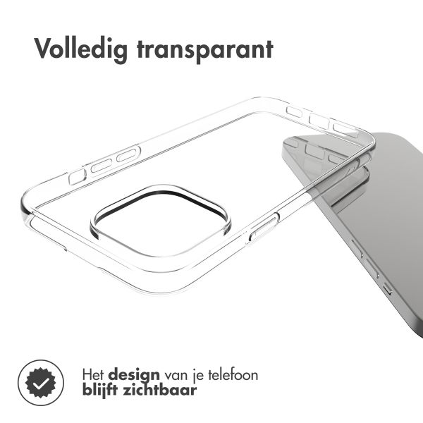 Accezz Clear Backcover Apple iPhone 14 Pro Max - Transparant