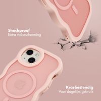 Selencia Wavy Backcover met MagSafe Apple iPhone 14 / 13 - Soft Pink