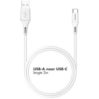 Accezz USB-C naar USB kabel - 2 meter - Wit