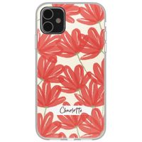 Hoesje met eigen foto en/of tekst iPhone 11 - Bloemen