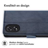 imoshion Luxe Bookcase Oppo A18 / Oppo A38 - Donkerblauw