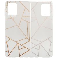 imoshion Design hoesje Motorola Moto G54 - White Graphic