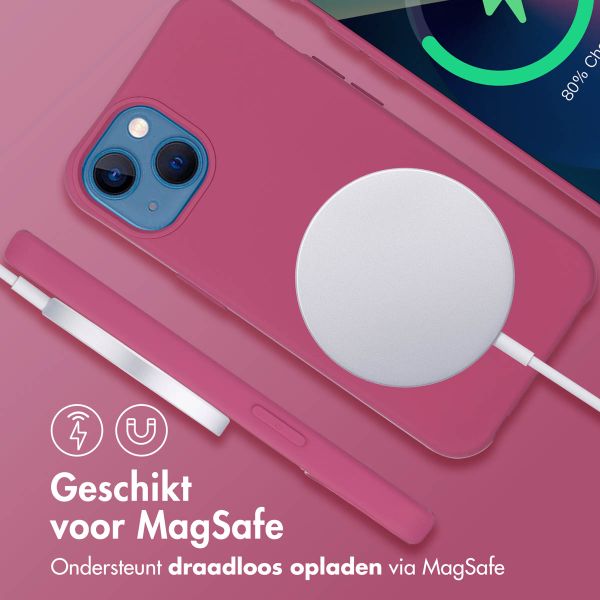 imoshion Color Backcover met afneembaar koord MagSafe Apple iPhone 13 - Raspberry