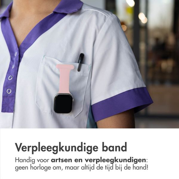 imoshion Verpleegkundige siliconenband Apple Watch Series 1 t/m 9 / SE (38/40/41 mm) | Series 10 / 11 (42 mm) - Roze
