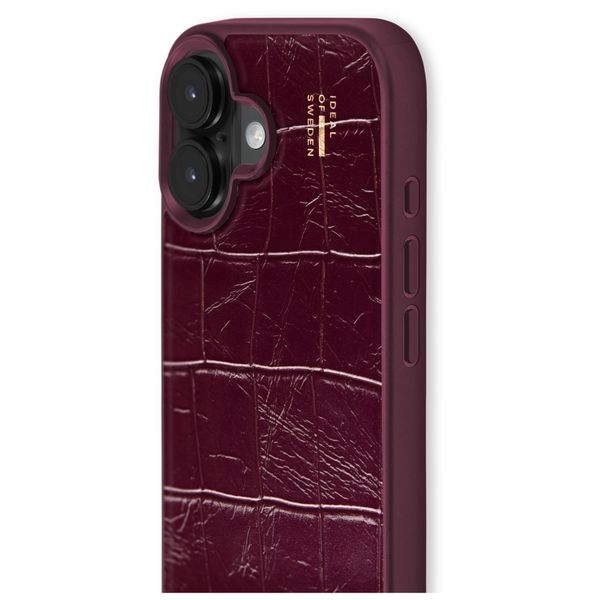 iDeal of Sweden Vegan Leather MagSafe Backcover Apple iPhone 17 - Fine Wine Croco