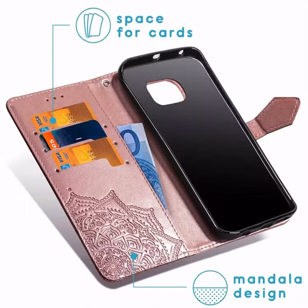 imoshion Mandala Bookcase Samsung Galaxy S7 - Rosé Goud