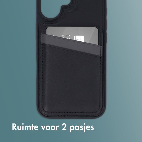 imoshion Backcover met kaarthouder en stand Apple iPhone 16 - Zwart