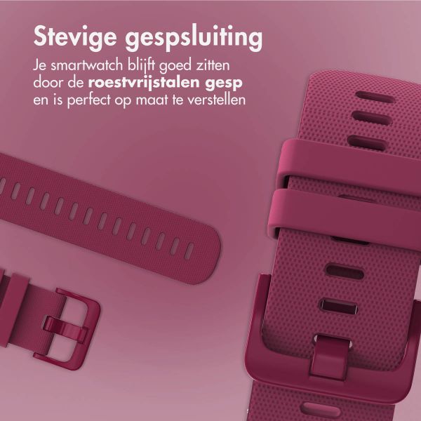 imoshion Siliconen sportbandje met gesp - Universeel 22 mm aansluiting - Fuchsia