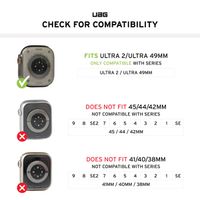 UAG Scout | Bumper Case Apple Watch Ultra / Ultra 2 / Ultra 3 - 49 mm - Zwart